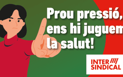 Prou pressió, ens hi juguem la salut!