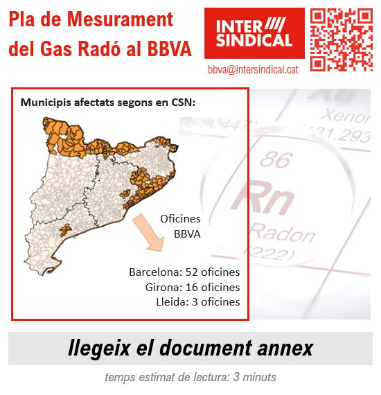 Pla de Mesurament del Gas Radó al BBVA