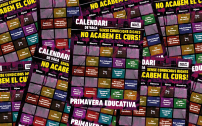 Un mes de vagues a l’educació pública: calendari de maig i juny