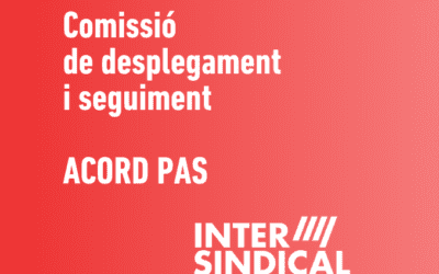 Comissió de desplegament i seguiment – Acord PAS