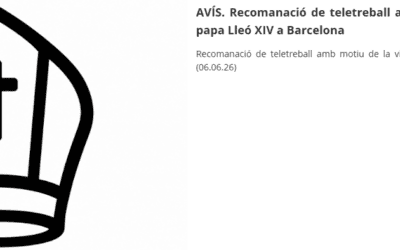 Quan la visita del Papa Lleó XIV a Barcelona fa possible el teletreball, però la salut dāuna persona treballadora, no