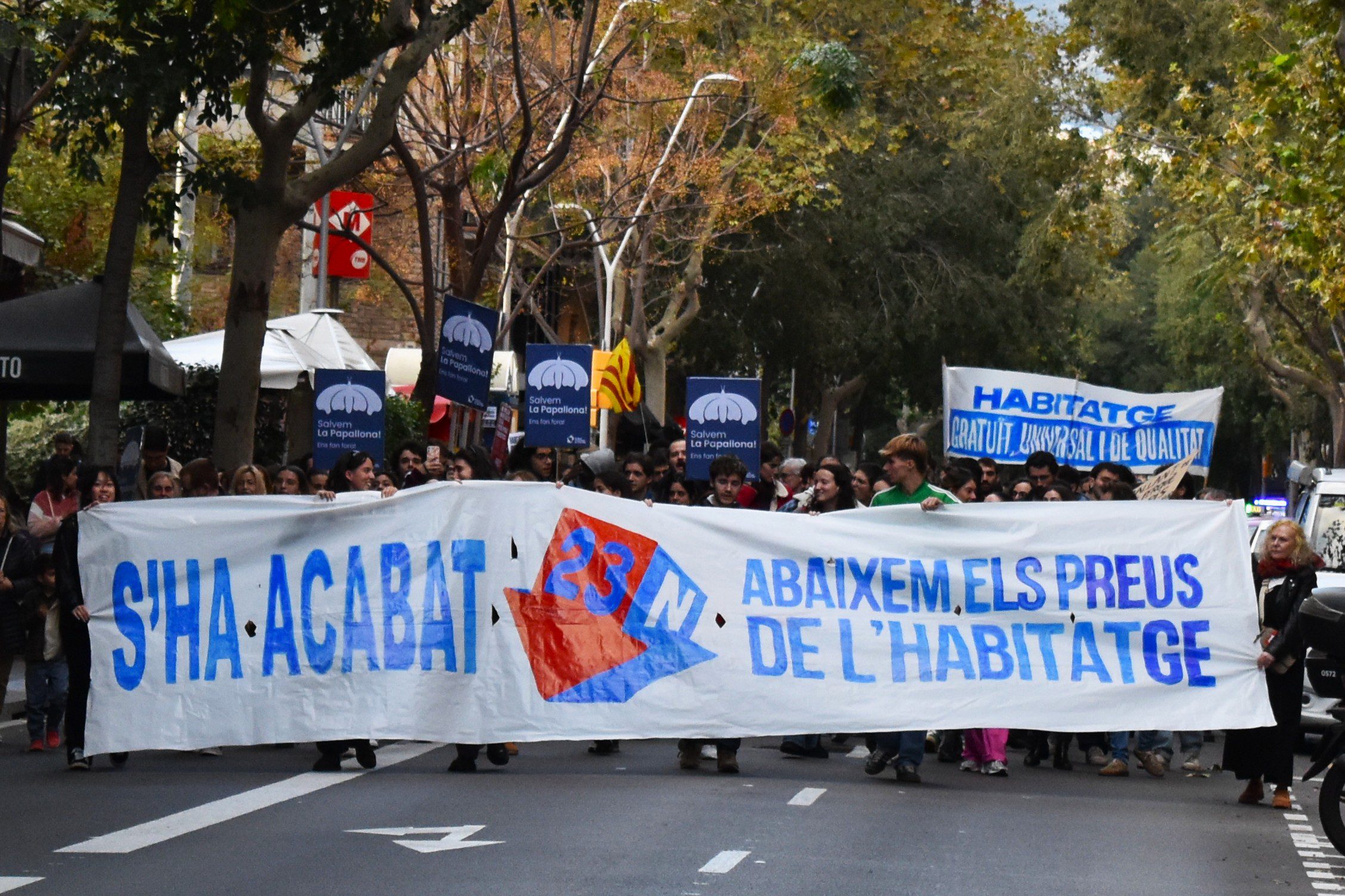 Vaga general contra l'augment del cost de la vida i l'habitatge.