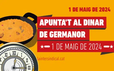 Inscripció al dinar del 1r de Maig de 2024