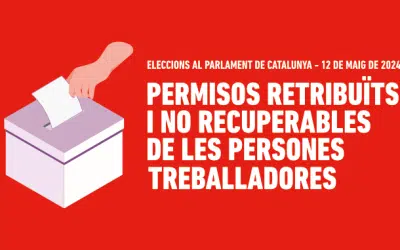 Permisos dels treballadors durant les eleccions d’aquest 12M